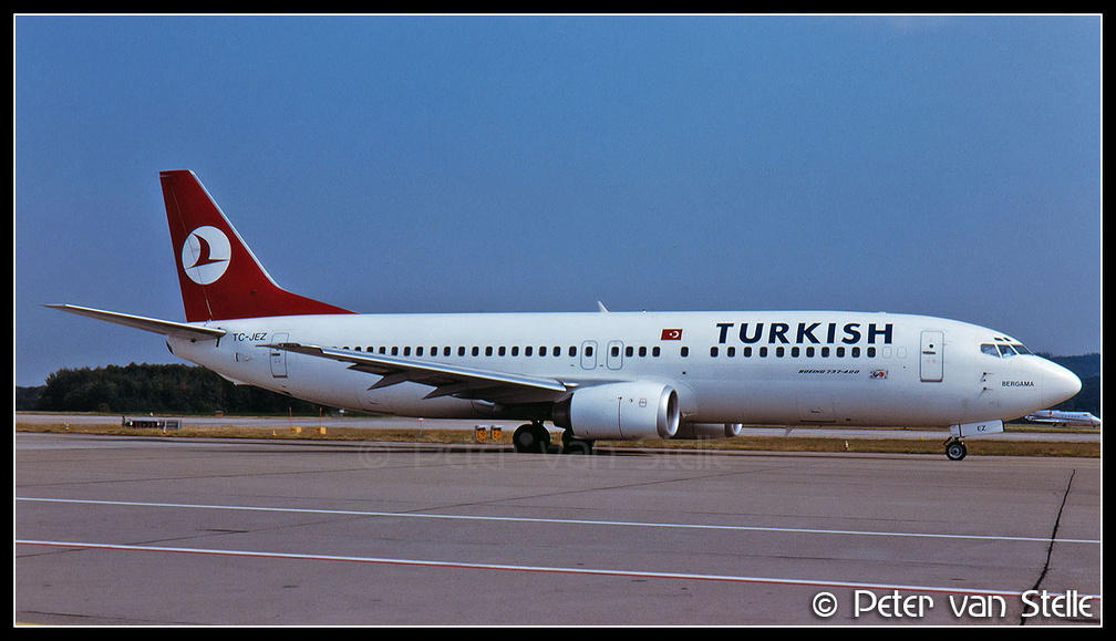 19940806-21 Turkish B737-400 TC-JEZ ZRH 3011189