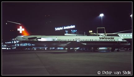 19910210 Swissair F100 HB-IVD  EHAM 23031991