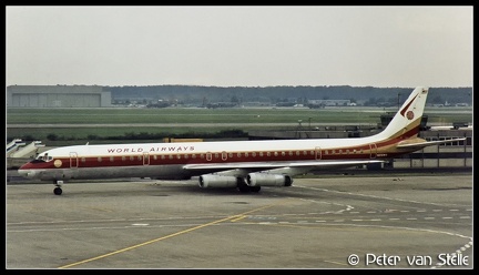 19780408 WorldAirways DC8-63CF N806WA  EDDF 07071978