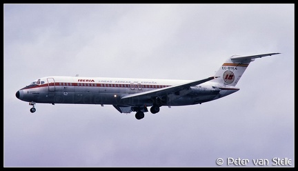 19800819 Iberia DC9 EC-BYK  LHR 18071980