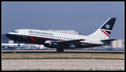 19900236 BritishAirways B737-200 G-BKYD  AMS 18031990