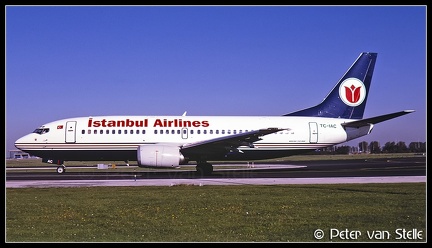 19990401 IstanbulAirlines B737-300 TC-IAC  AMS 16101999