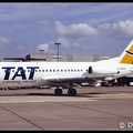 19921901 TATEuropeanAirlines F28 F-GDUV  LGW 25071992