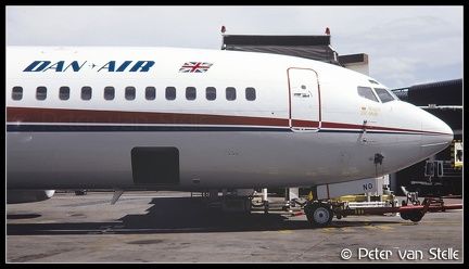 19921906 DanAir B737-400 G-BVNO nose LGW 25071992