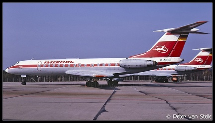 19910407 Interflug TU134A D-AOBE  SXF 30031991