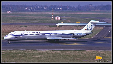 19880232 AdriaAirways DC9-51 YU-AJT  DUS 02041988