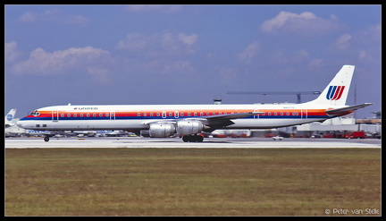 19881007 United DC8-71 N8077U  MIA 13101988