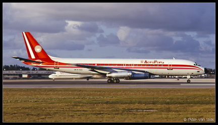 19881317 AeroPeru DC8-62 OB-R-1323  MIA 18101988