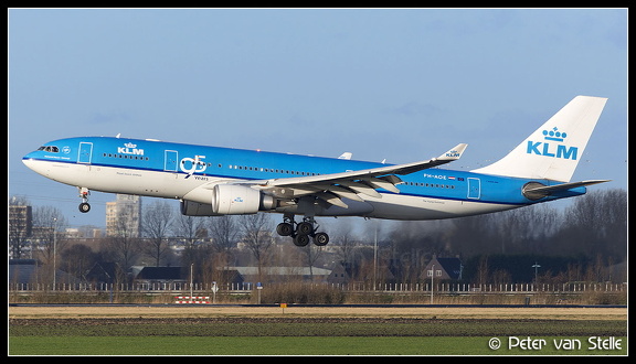 8025707 KLM A330-200 PH-AOE 95-years-sticker AMS 17012014